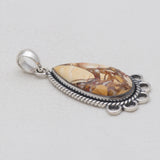 925 Sterling Silver Brecciated Mookaite Pendants