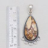 925 Sterling Silver Brecciated Mookaite Pendants
