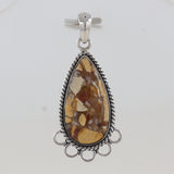 925 Sterling Silver Brecciated Mookaite Pendants