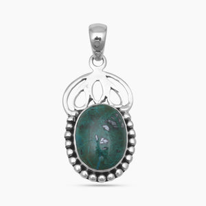 Chrysocolla Silver Pendants