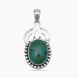 Chrysocolla Silver Pendants