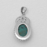 Chrysocolla Silver Pendants