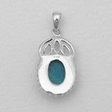 Chrysocolla Silver Pendants