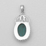 Chrysocolla Silver Pendants