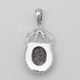 Black Coral Silver Pendants