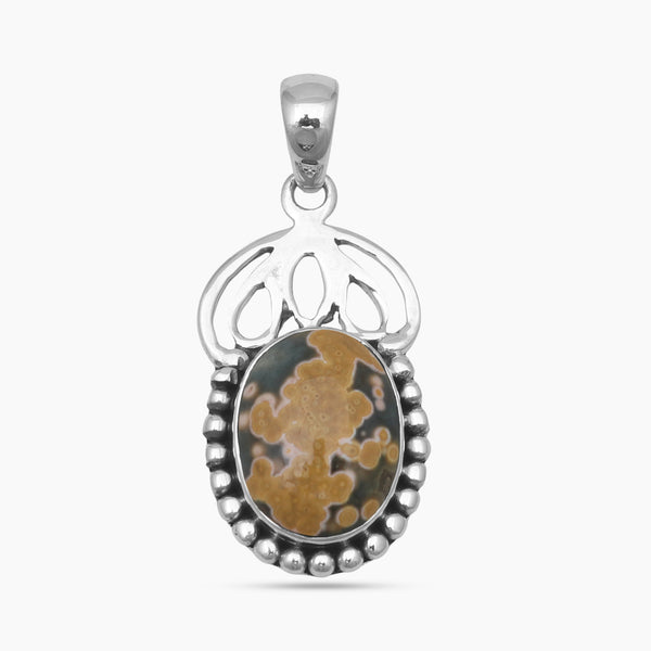 Ocean Jasper Silver Pendants