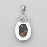 Ocean Jasper Silver Pendants