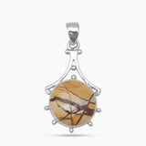 Brecciated Mookaite Silver Pendants
