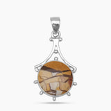 Brecciated Mookaite Silver Pendants