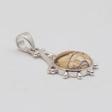 Brecciated Mookaite Silver Pendants