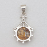 Brecciated Mookaite Silver Pendants