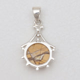 Brecciated Mookaite Silver Pendants
