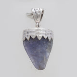 Rough Tanzanite Silver Designer Pendants