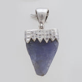 Rough Tanzanite Silver Designer Pendants