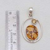 Brecciated Mookaite Silver Pendants