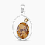 Brecciated Mookaite Silver Pendants