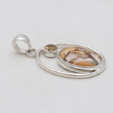 Brecciated Mookaite Silver Pendants