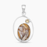Brecciated Mookaite Silver Pendants
