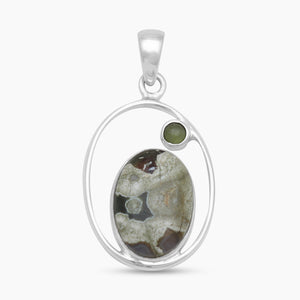 Rainforest Jasper Silver Pendants