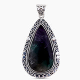 925 Sterling Silver Black Rutile Pendants