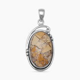 Brecciated Mookaite Silver Pendants
