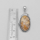 Brecciated Mookaite Silver Pendants