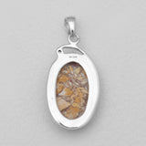 Brecciated Mookaite Silver Pendants
