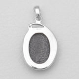 Black Coral Silver Pendants