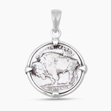 Vintage U.S. Five Cents Buffalo Coin Pendants