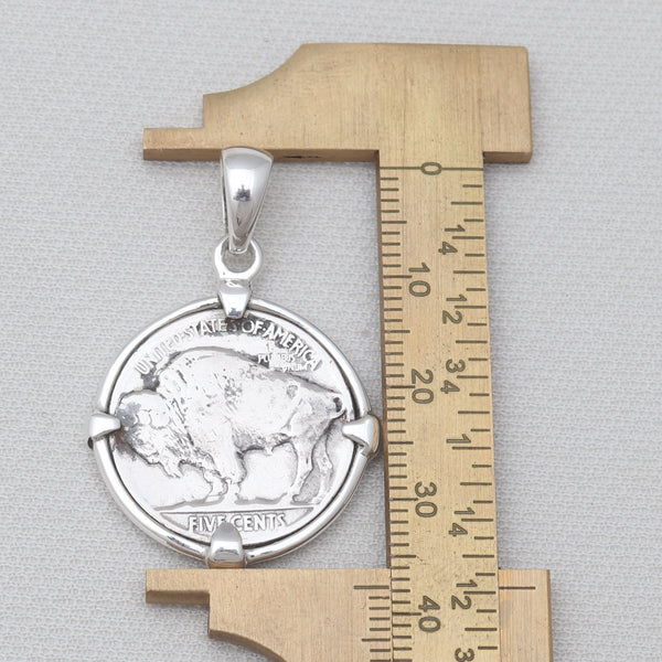 Vintage U.S. Five Cents Buffalo Coin Pendants