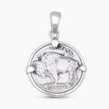 Vintage U.S. Five Cents Buffalo Coin Pendants