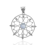 925 Silver Rainbow Moonstone Pendant