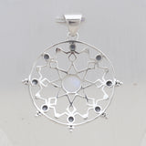 925 Silver Rainbow Moonstone Pendant