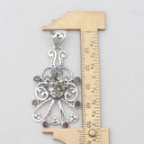 Pyrite Druzy Silver Pendants