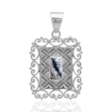 Dendrite Opal 925 Silver Pendant