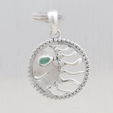 925 Sterling Silver Chrysoprase Pendant