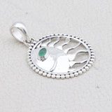 925 Sterling Silver Chrysoprase Pendant