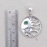 925 Sterling Silver Chrysoprase Pendant