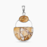 Brecciated Mookaite Silver Pendants