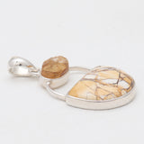 Brecciated Mookaite Silver Pendants