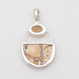 Brecciated Mookaite Silver Pendants