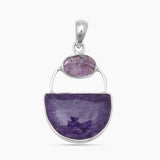 925 Sterling Silver Charoite Pendants