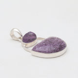 925 Sterling Silver Charoite Pendants