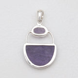 925 Sterling Silver Charoite Pendants