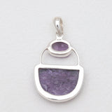 925 Sterling Silver Charoite Pendants