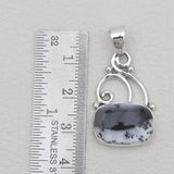 925 Sterling Silver Dendritic Opal Pendants