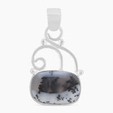 925 Sterling Silver Dendritic Opal Pendants