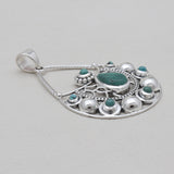 925 Sterling Silver Tibetan Turquoise Jewelry Sets