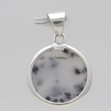Dendritic Opal Silver Pendants