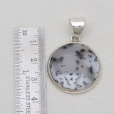 Dendritic Opal Silver Pendants